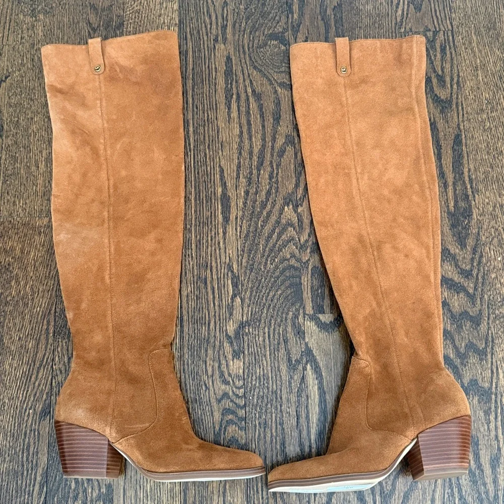 Michael Kors Harlow Over The Knee Boots Womens 7.5 Suede
